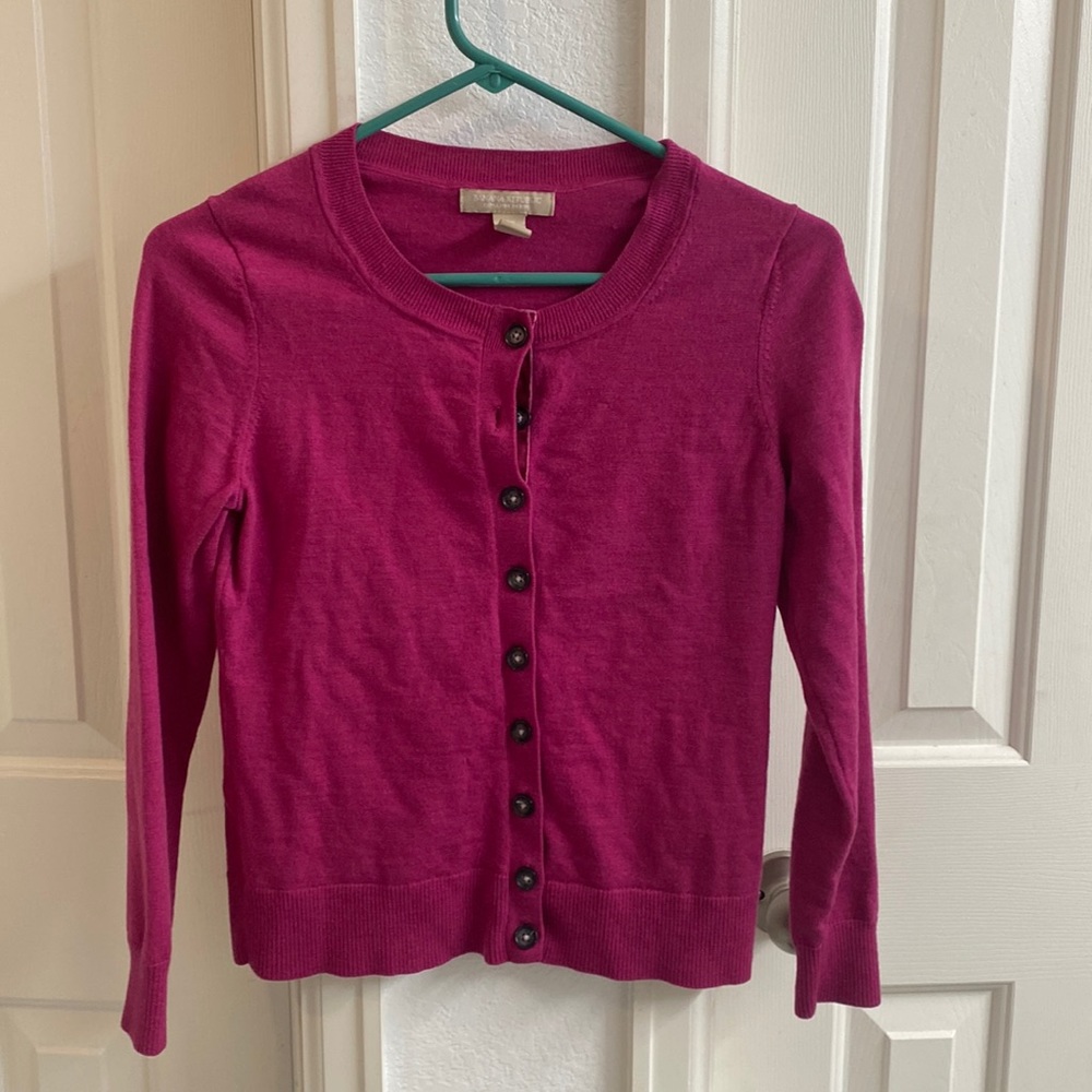 Banana republic Extra fine merino wool petite S cardigan